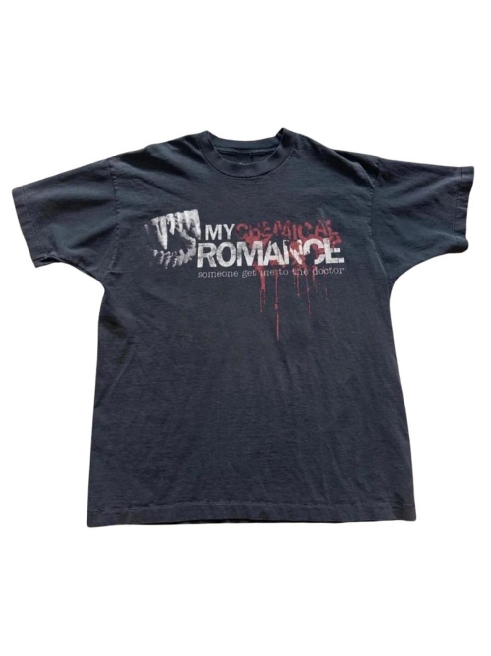 Black My Chemical Romance Graphic Tee with Red Accents